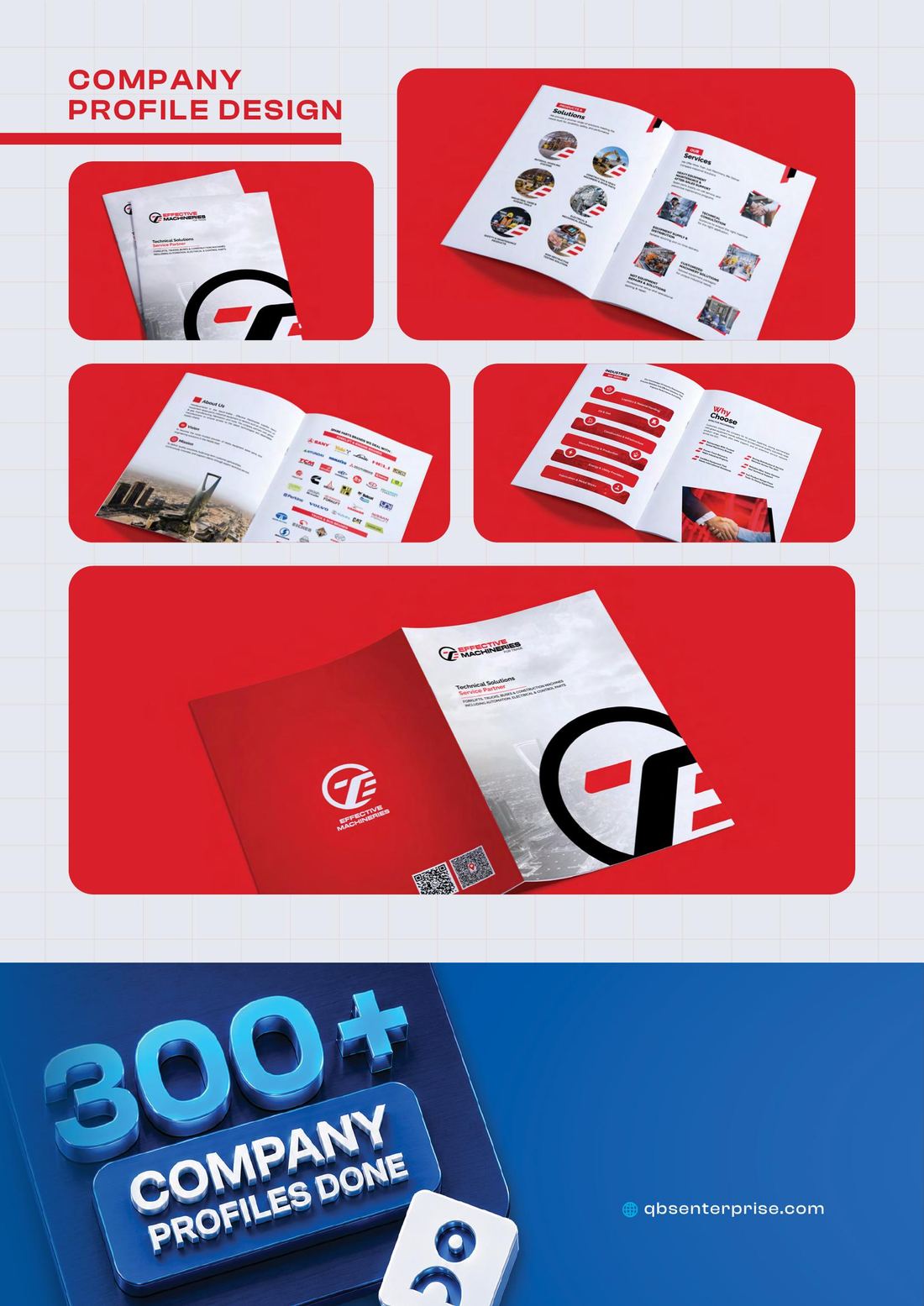 300+ Company Profiles — Company Profile Design campaign by QBS Enterprises